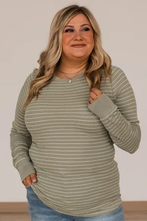 Thread & Supply New Adventures Knit Top- Dusty Sage