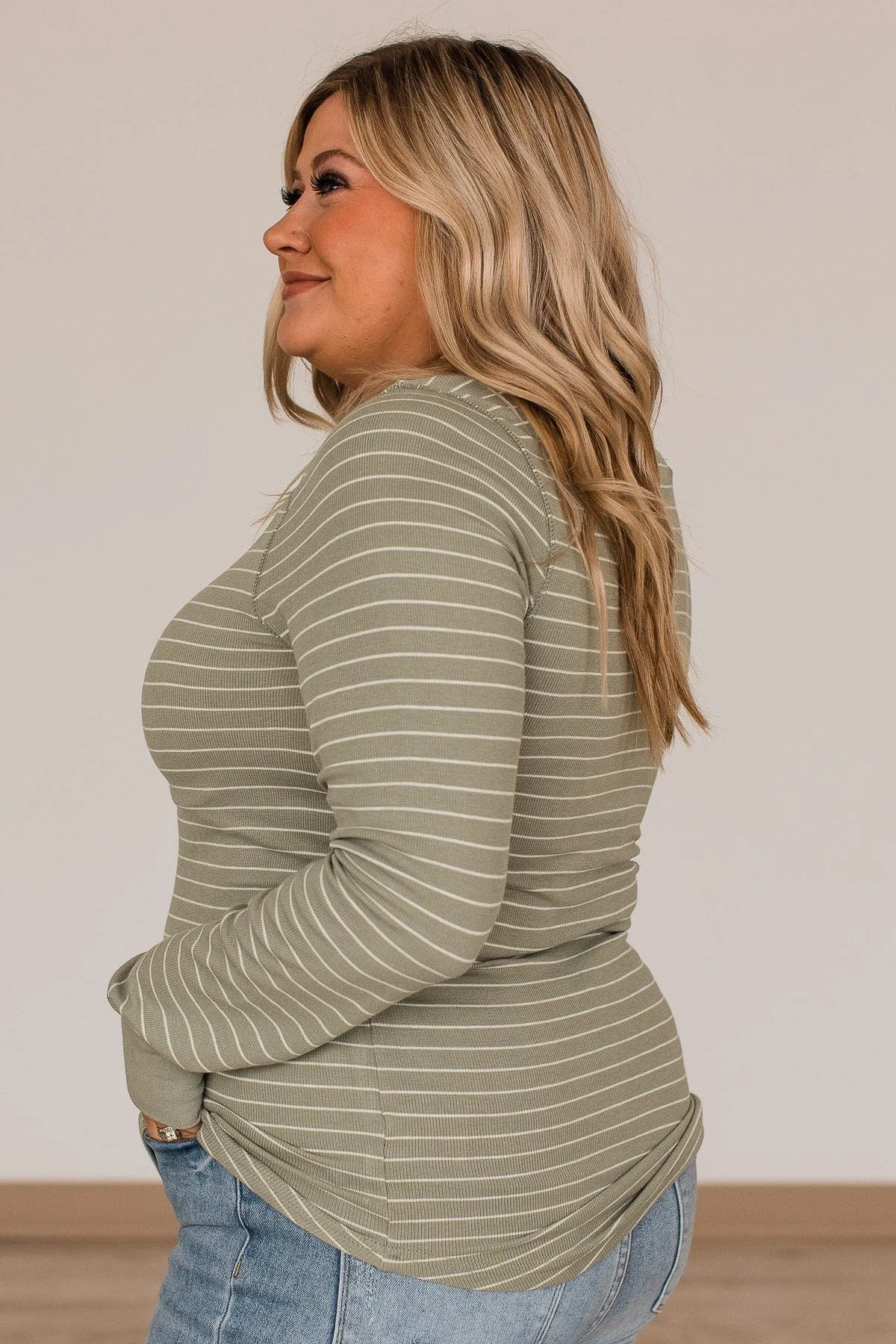 Thread & Supply New Adventures Knit Top- Dusty Sage