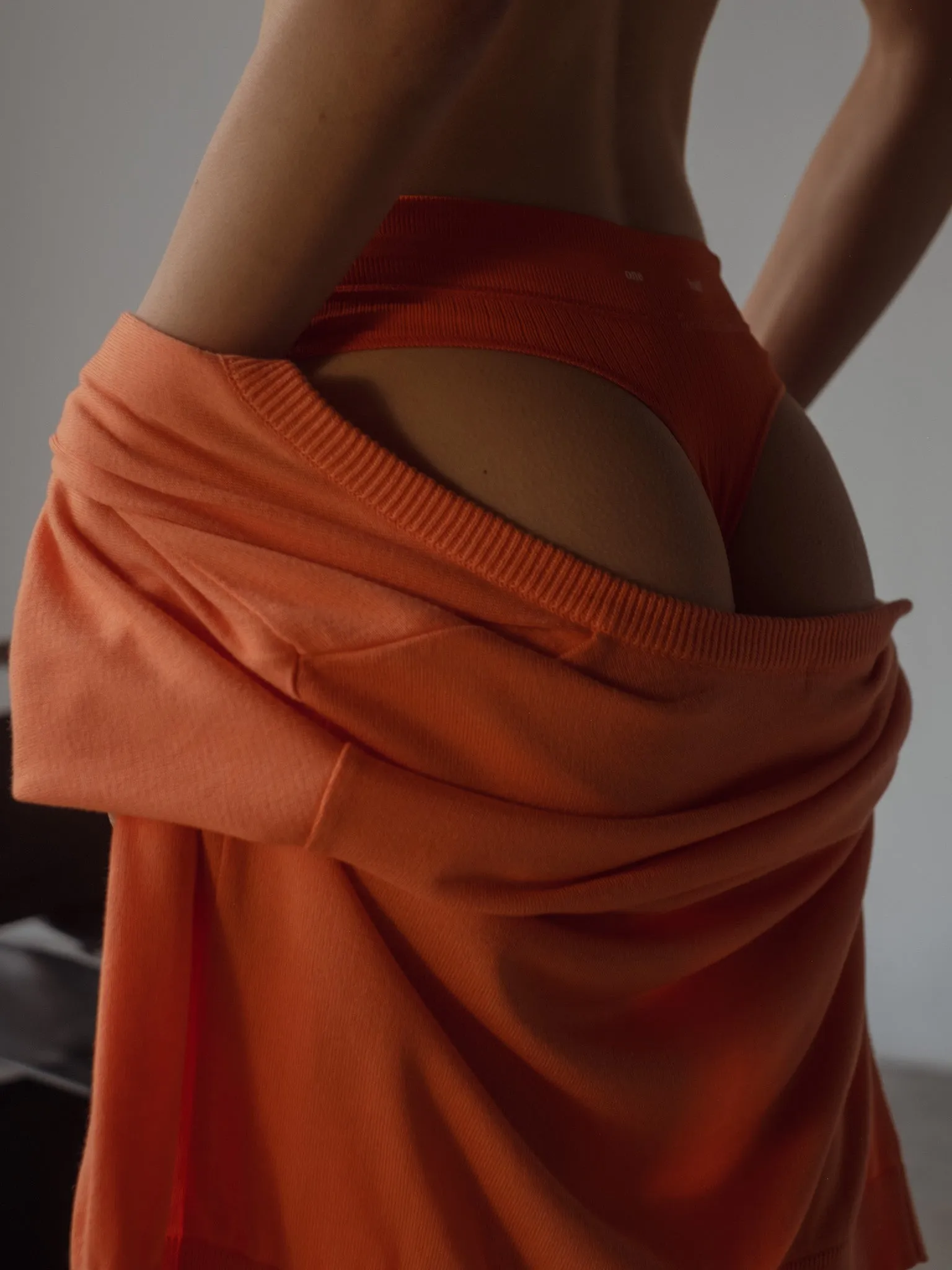 TWILL SEAMLESS PANTY - BRIGHT ORANGE