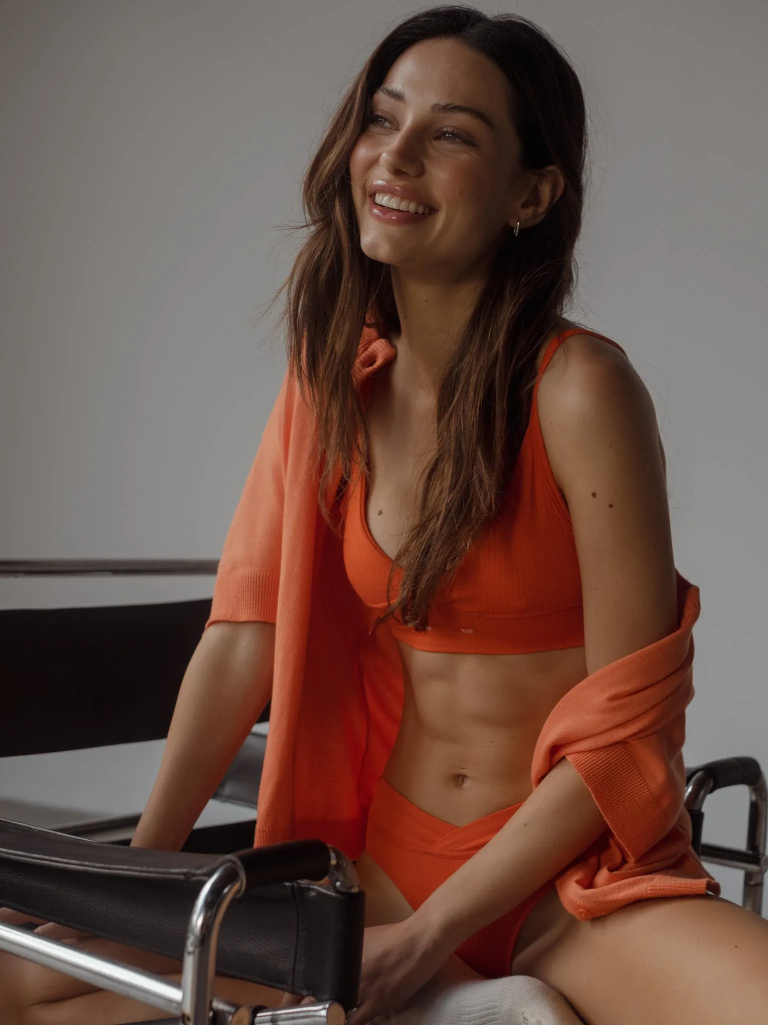 TWILL SEAMLESS PANTY - BRIGHT ORANGE