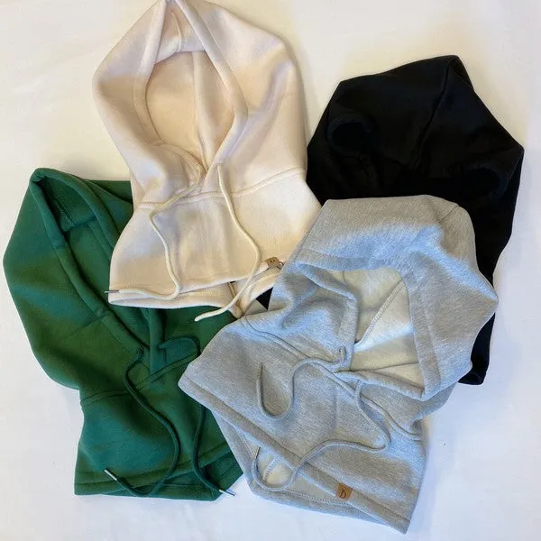 Under Jacket Hoodie Snood – Cozy Hooded Scarf for Effortless Layering