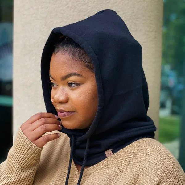 Under Jacket Hoodie Snood – Cozy Hooded Scarf for Effortless Layering