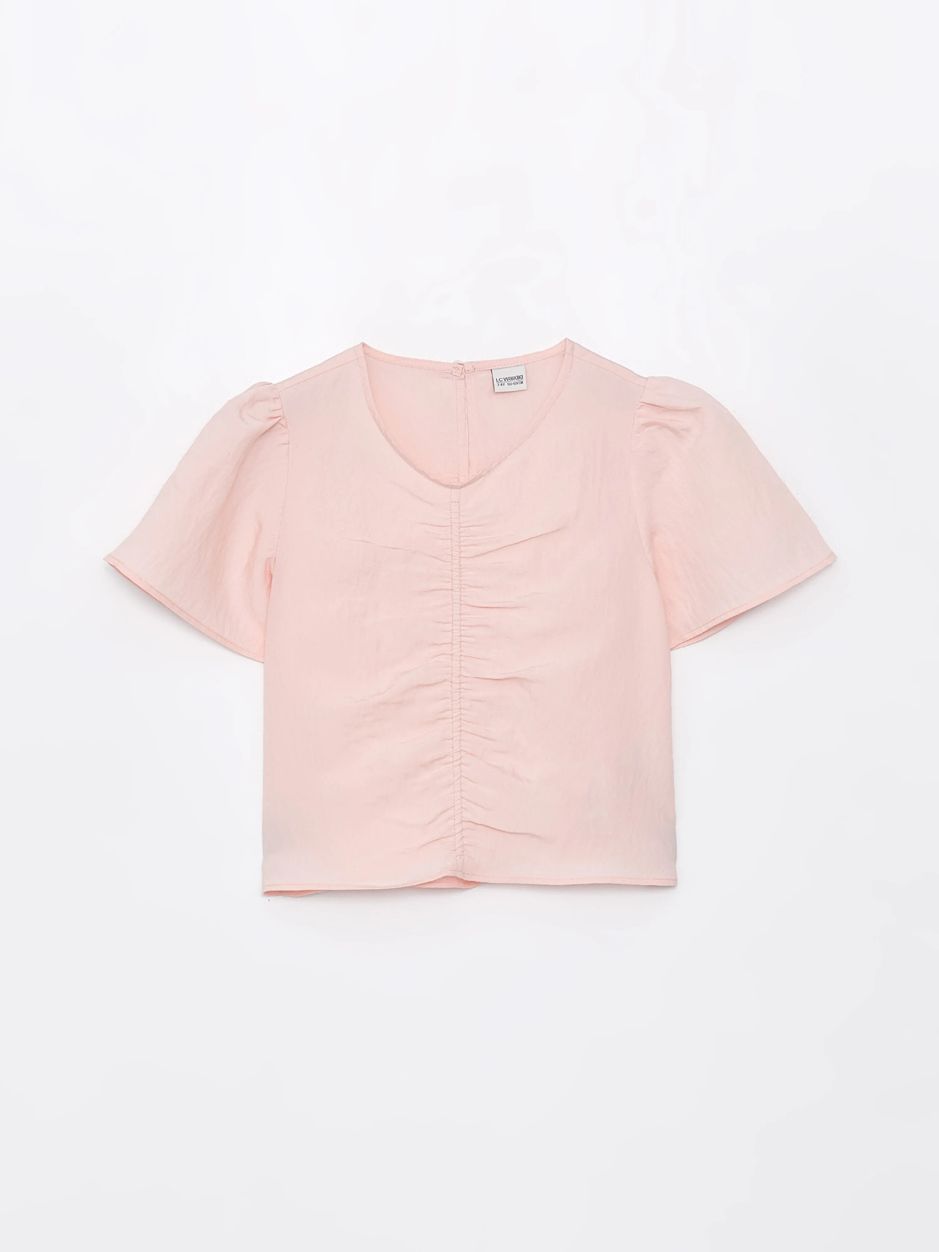 V-neck Girls Crop Blouse