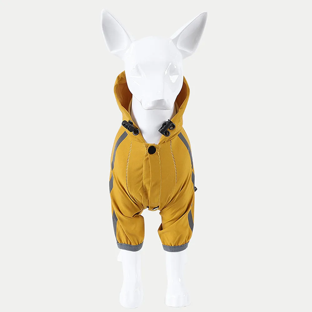 Waterproof Dog Rain Jacket - Hooded Outdoor Pet Coat
