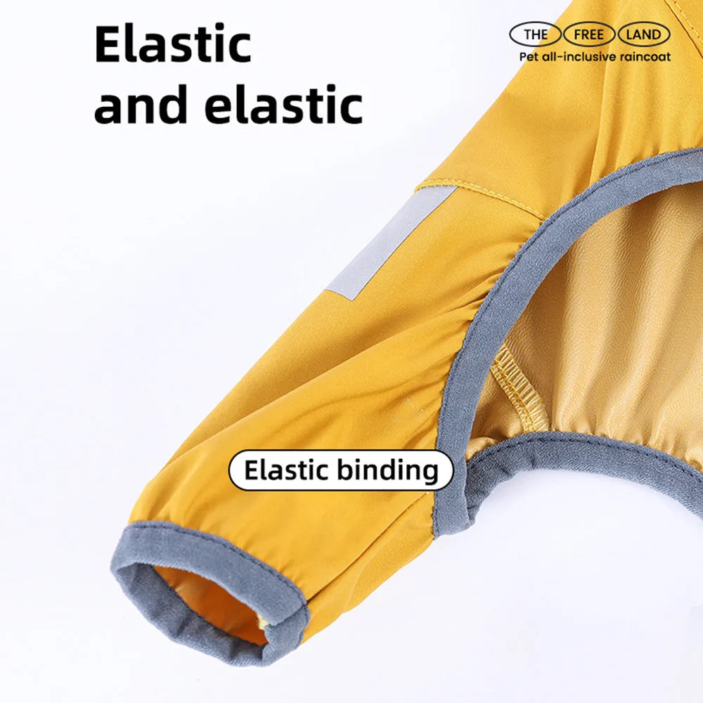 Waterproof Dog Rain Jacket - Hooded Outdoor Pet Coat