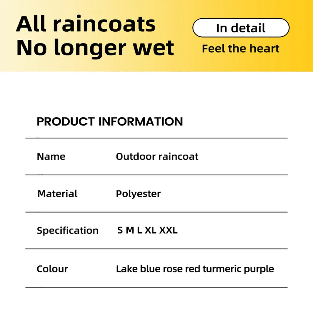 Waterproof Dog Rain Jacket - Hooded Outdoor Pet Coat