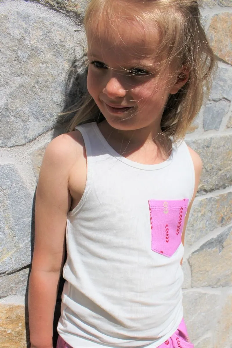 White Major | Organic Cotton Singlet | Size 2 - 5