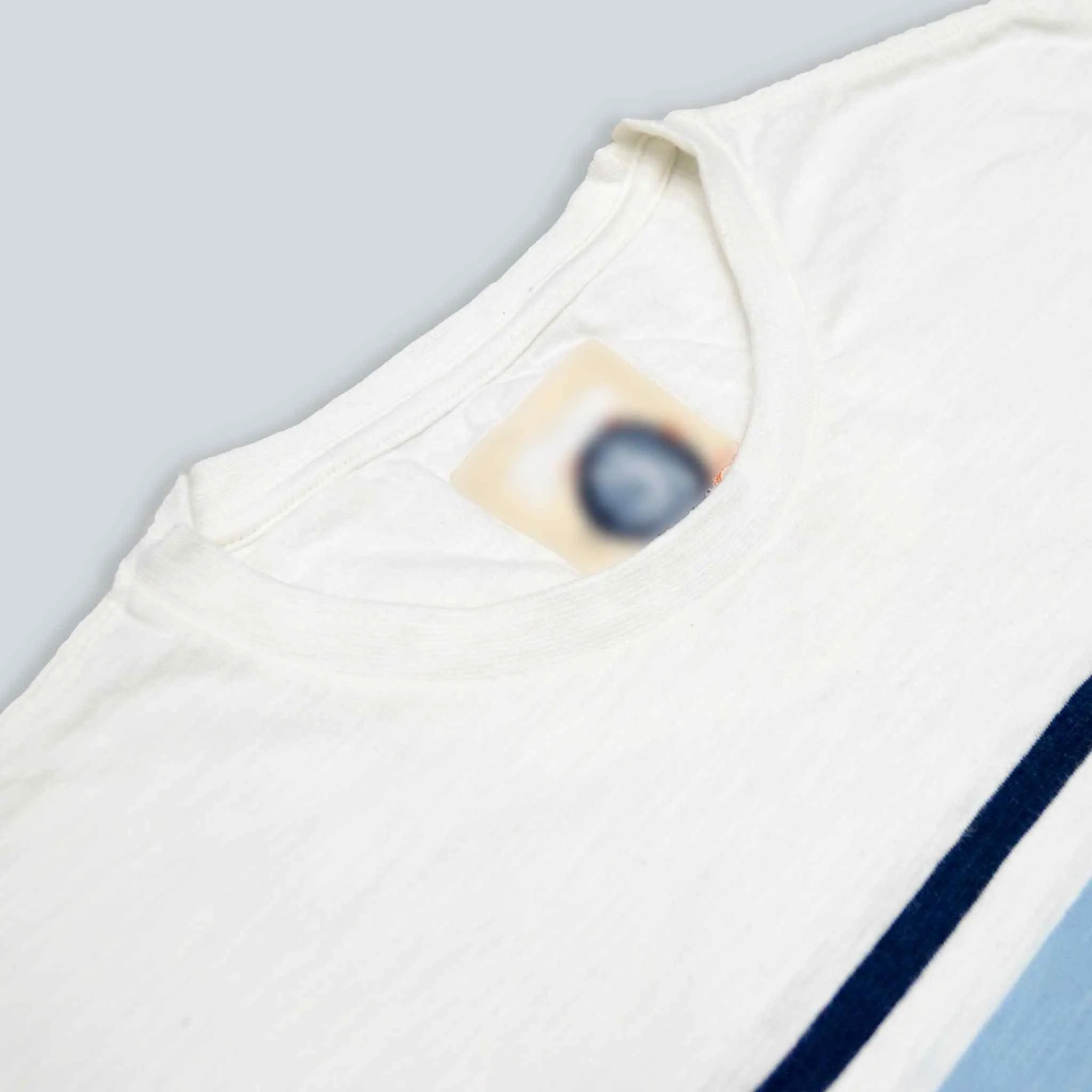White Round Neck T-shirt For Men