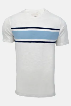 White Round Neck T-shirt For Men