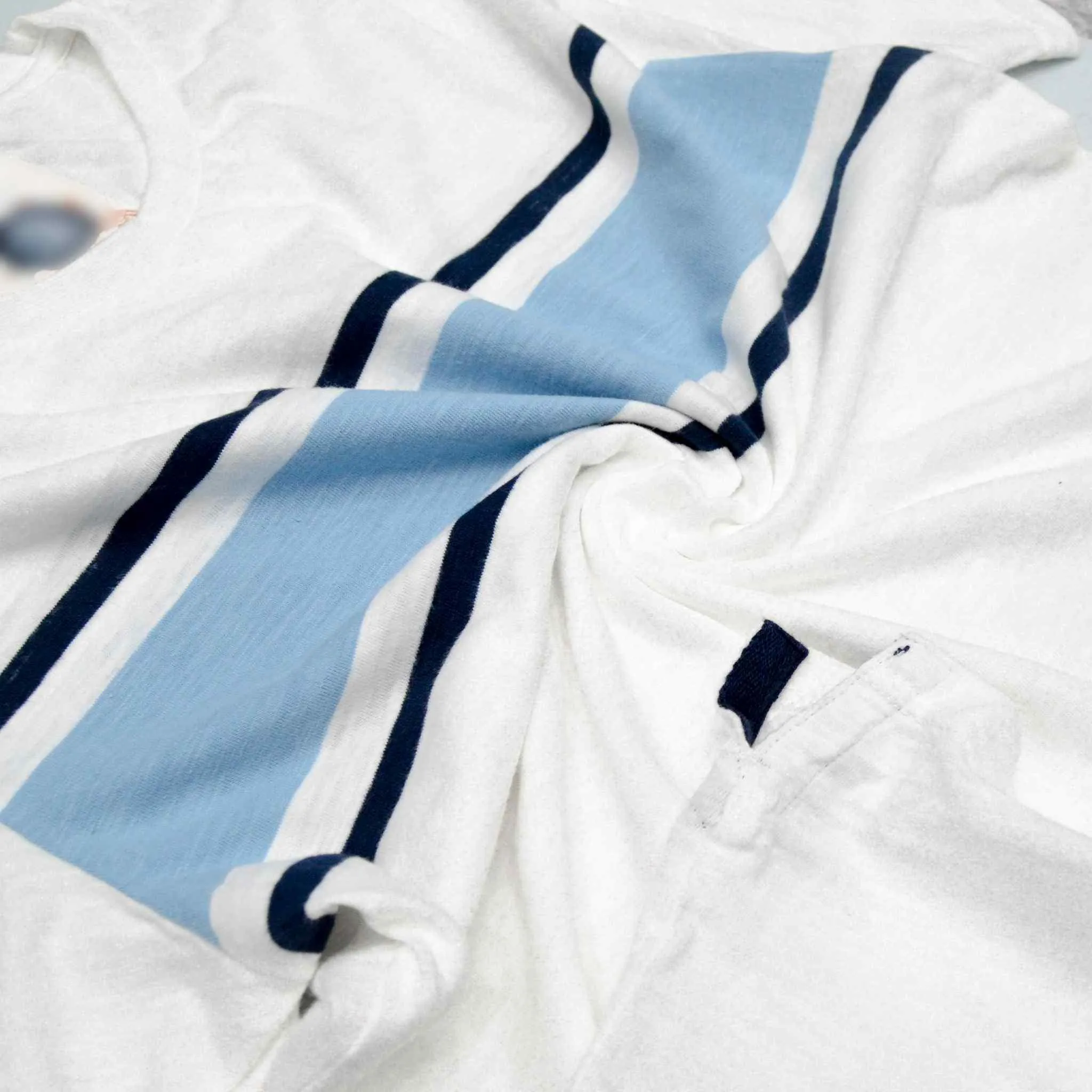 White Round Neck T-shirt For Men