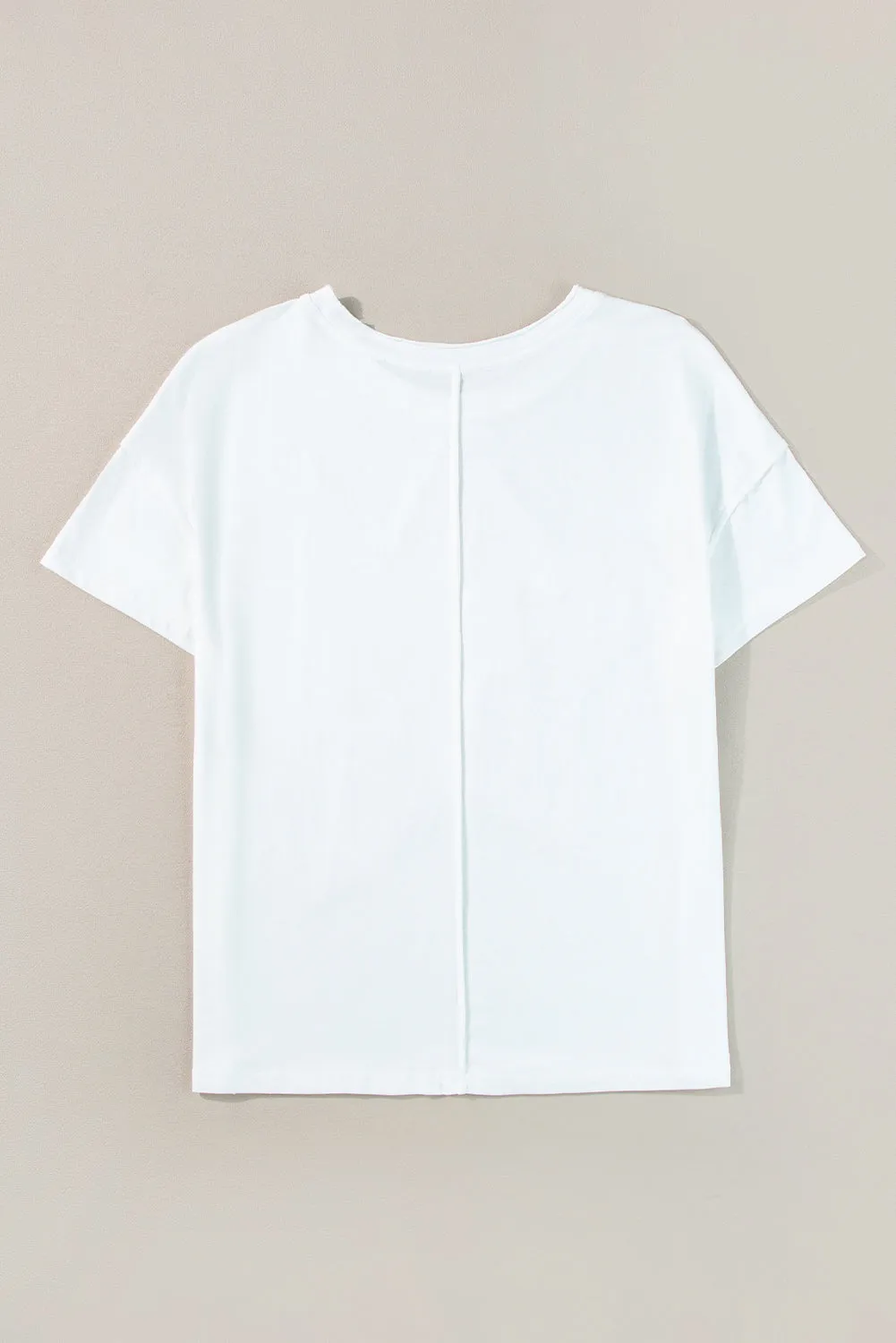 White Star Patchwork Loose T-shirt
