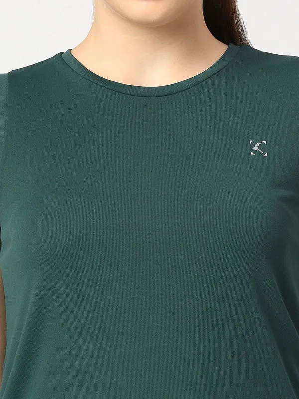 Women Bright Green Solid Top - Ebb To Street-RK-BG