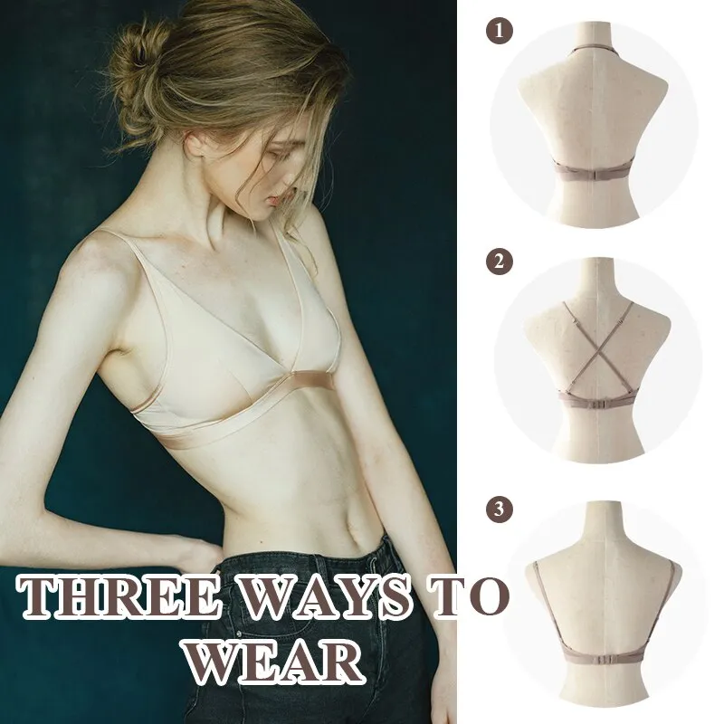Women's Sexy Push - Up Bralette, Soft Thin Bra for Fitness - Ideal Underwear