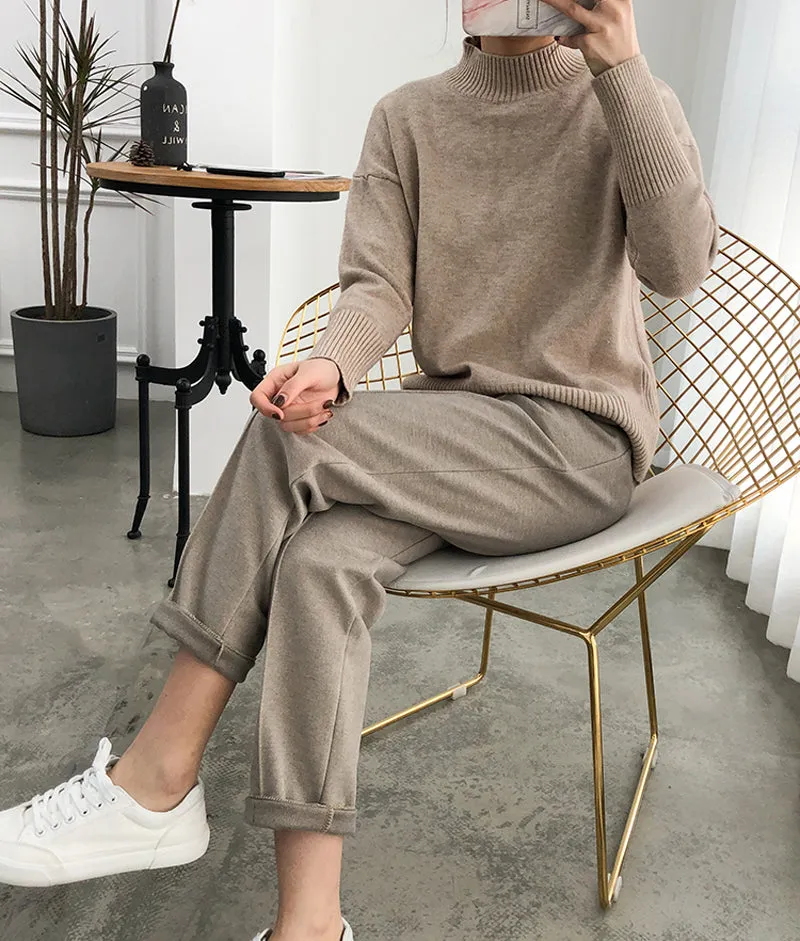 Wool Thicken Style Pencil Long Pants