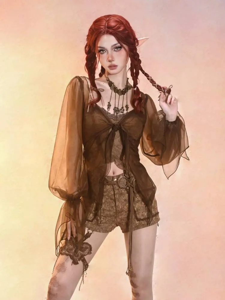 y2k hot girl thin cardigan