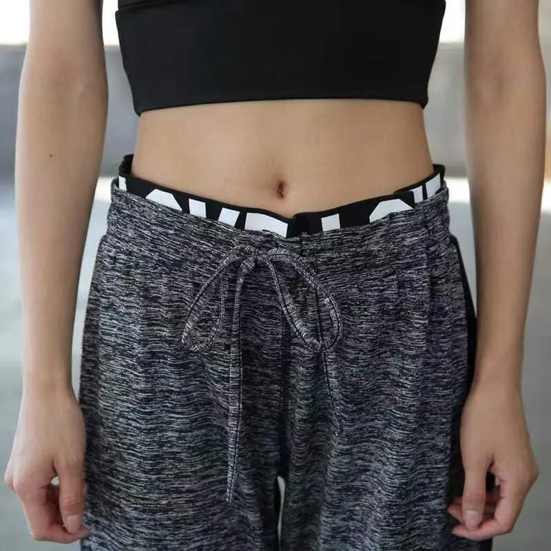 Yoga Trousers Running Sports Pocket Ankle-tied Women