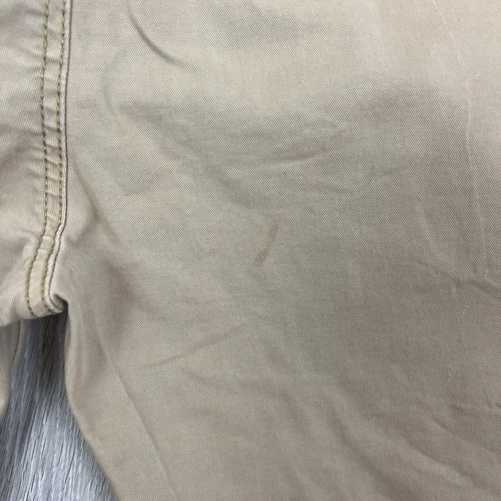 Zara Man Mens Beige Slim Chinos Size 31 'Break' Premium Wash Pants