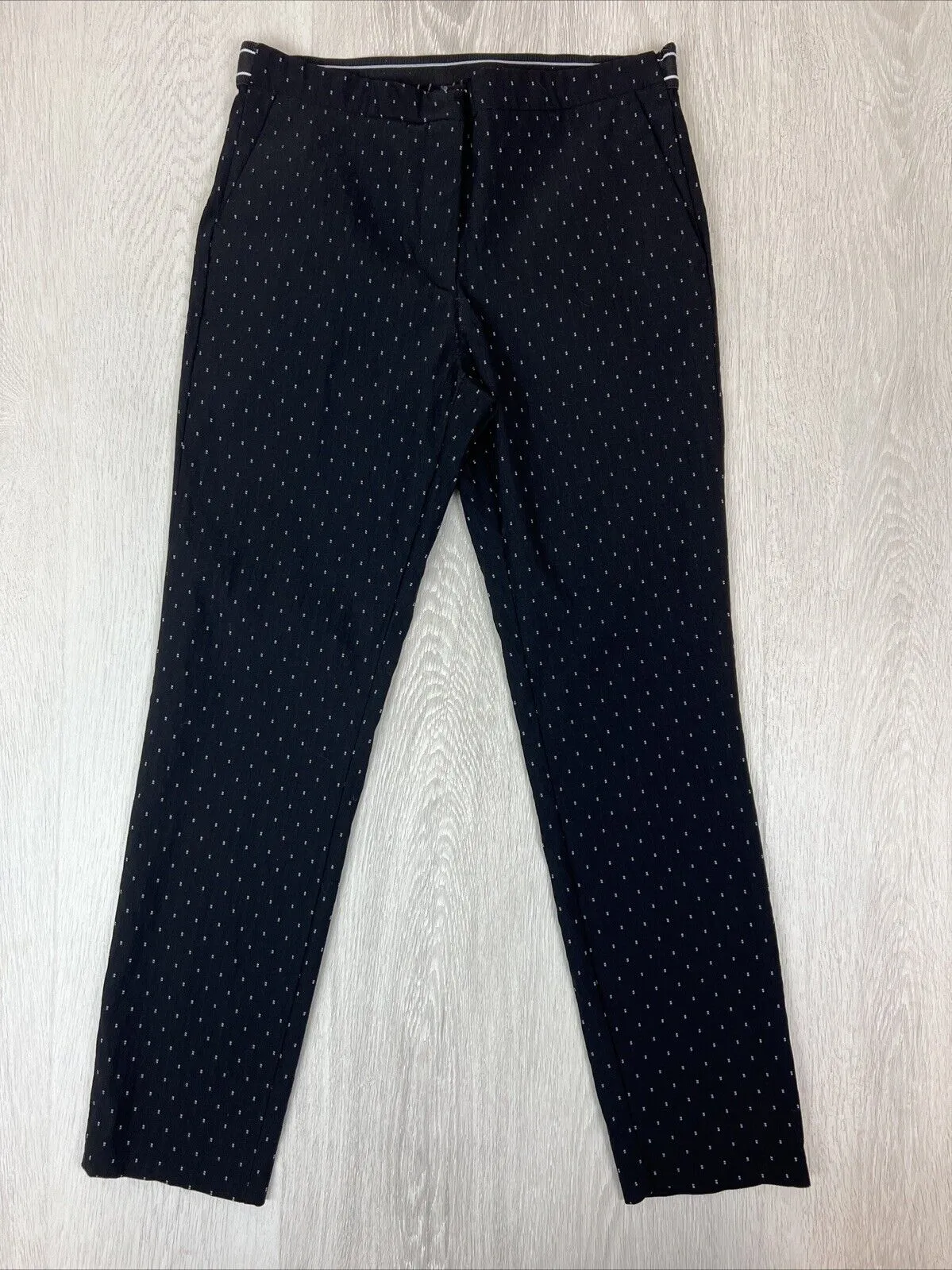 Zara Womens Black Cropped Dress Pants Size Large