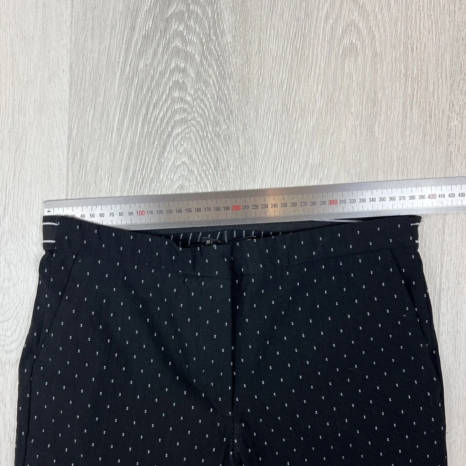 Zara Womens Black Cropped Dress Pants Size Large